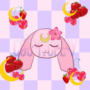 Galaxy Bunny Hair Claw Clip: Pink Kawaii Hair Accessory [Preorder]