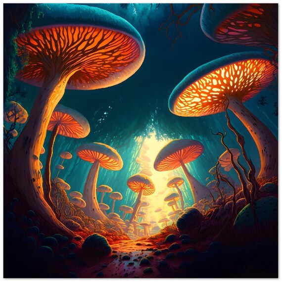 Trippy Mushroom Forest