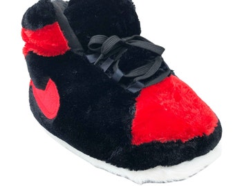 nike fluffy slippers