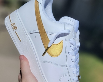 air force 1 custom gold