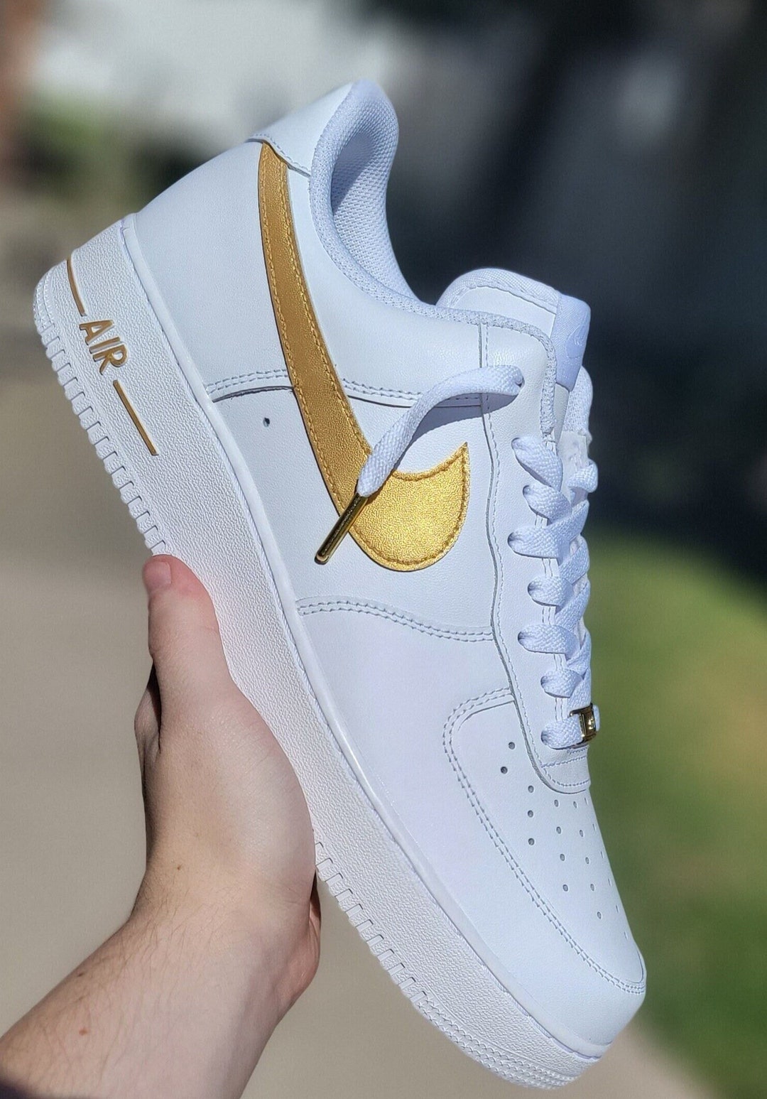 custom gold air force 1