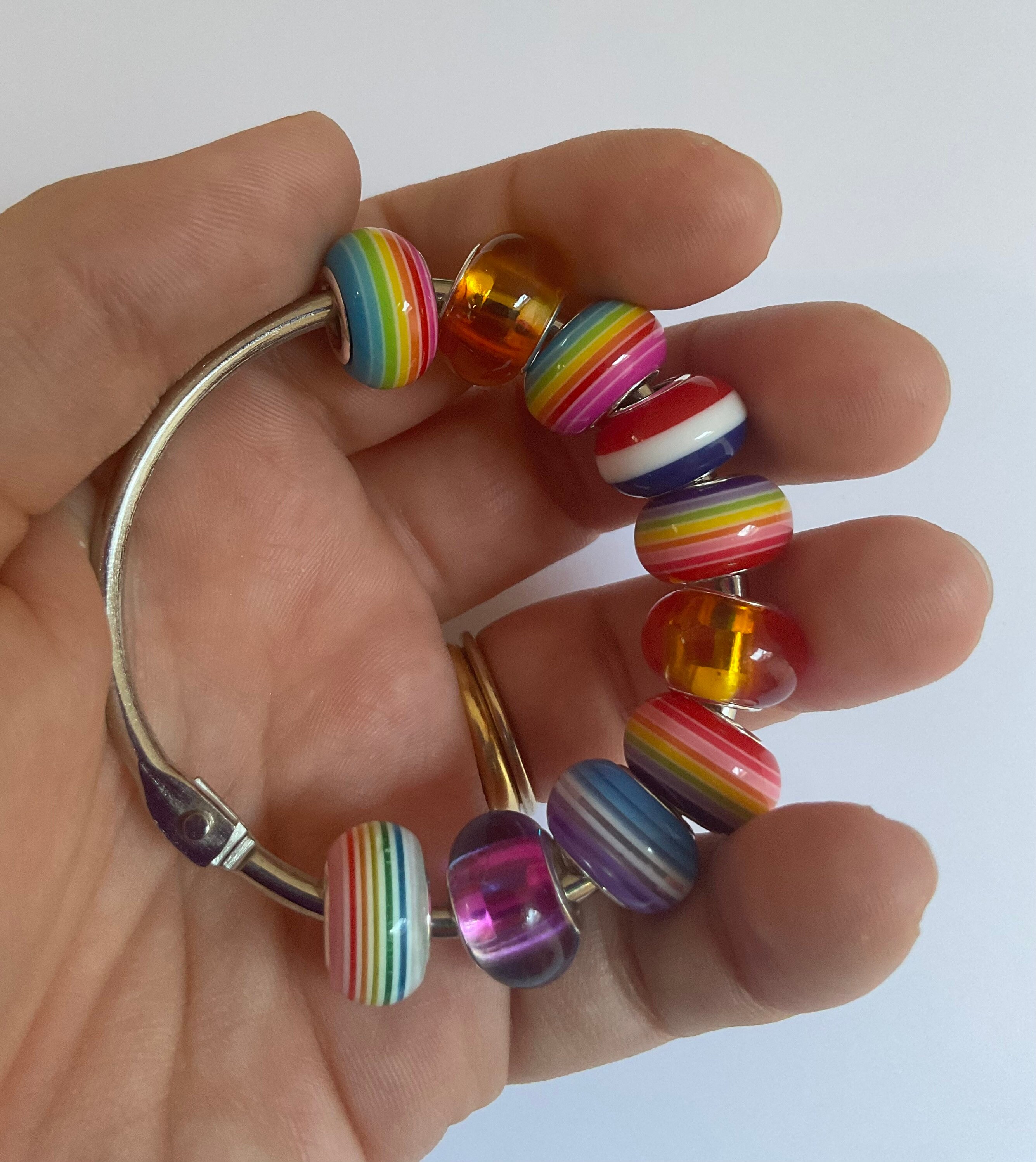 Rainbow Beaded Fidget Stimming Ring — fidgetsandstims