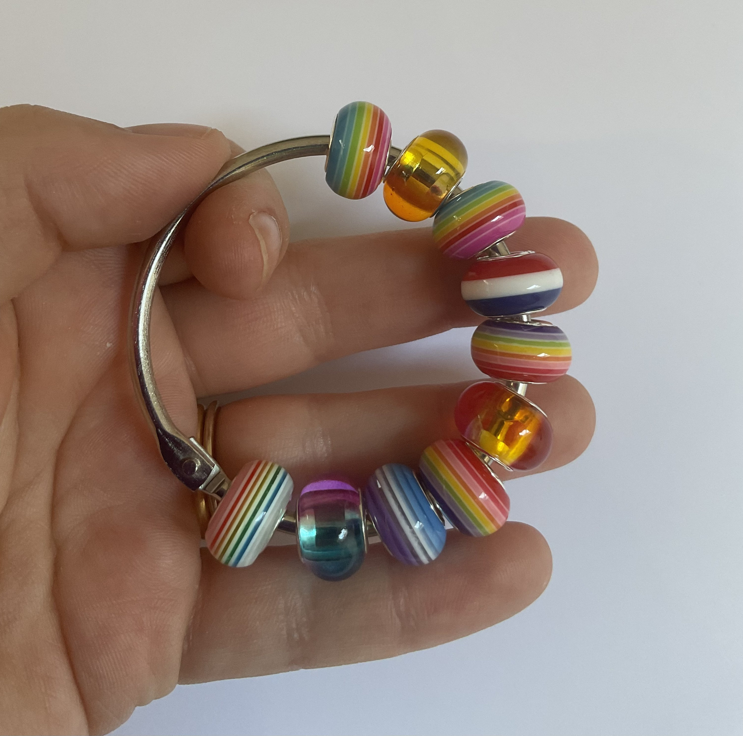 Rainbow Beaded Fidget Stimming Ring — fidgetsandstims