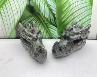 1PC Natural Hand yooperlite Dragon King Carved,Dragon Skull,Mineral Specimen,Crystal Gift,Home Decoration,Crystal Sculpture,Reiki Heal 110g+