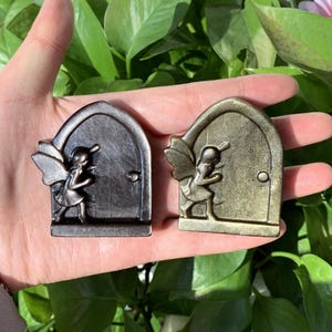 2.3&quot; Natural Gold/Silver Obsidian Butterfly Fairy,Quartz Crystal Fairy,Crystal Door,Fairy Sculpture,Crystal Heal,Home Decor,Crystal Gifts