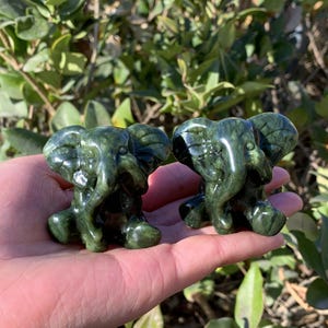 2“ Natural Green Jade Elephant,Quartz Elephant,Crystal Elephant,Elephant Sculpture,Home Decor,Mineral Specimen,Crystal Chakra,Crystal Gift