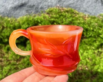 180g+ Artificial Carnelian Cup,Crystal Cup,Red Agate Cup,Rock,Home Decoration,Mineral Specimen,Crystal Gifts,Carnelian Cup