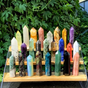 Natural Crystal Tower,25 Kinds of Tower Crystal,Gemstone Obelisk Point,Quartz Point,Energy Crystal Tower,Chakra Crystal Tower,Crystal Gift