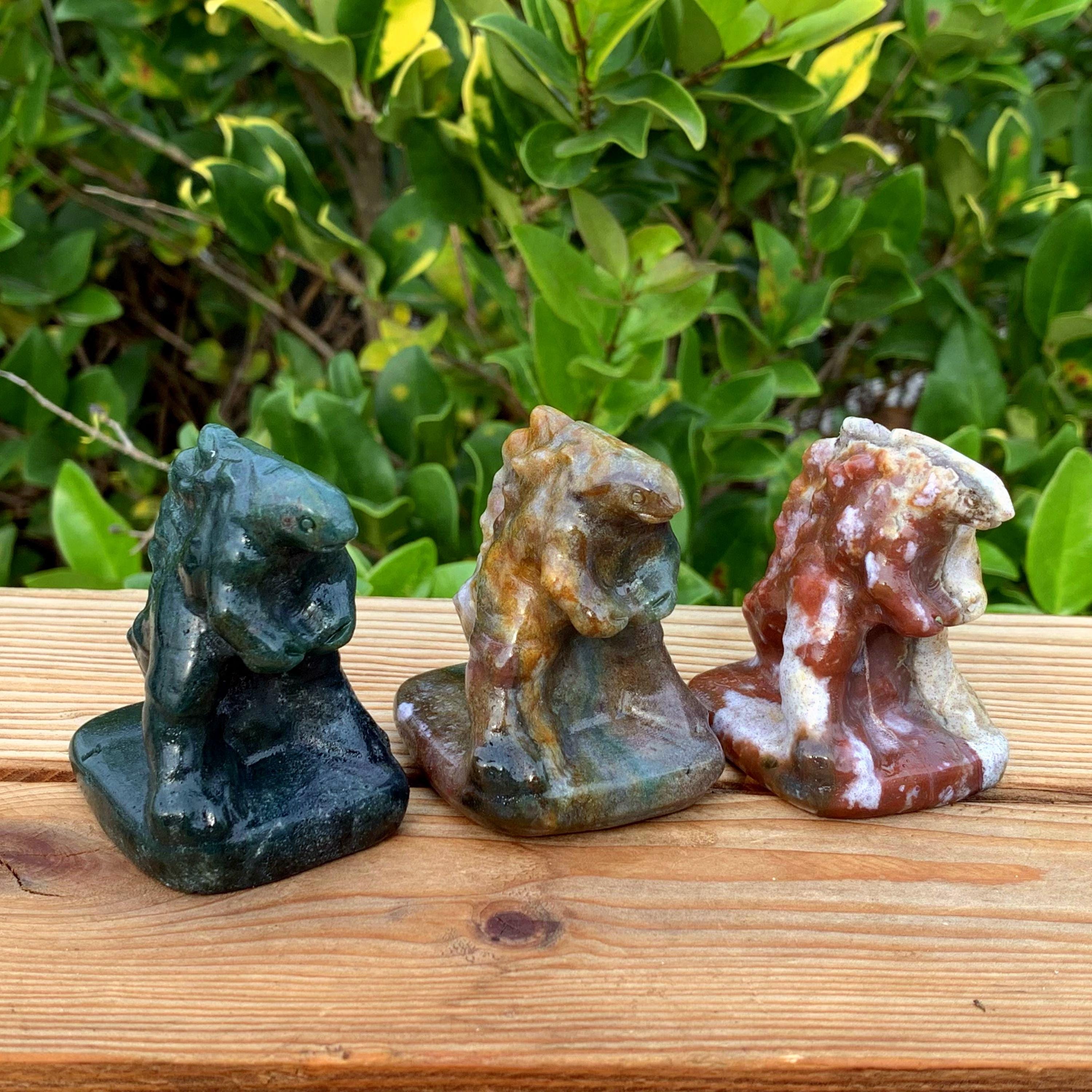 2.2“ Natural Ocean Jasper Godzilla,quartz Crystal Godzilla