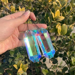 Sun Catcher Prism Pendant,Rainbow Maker,Gemstone Prismatic Pendant,Coloured Glass,Collect Energy,Reiki Healing,Home Decoration,Crystal Gifts
