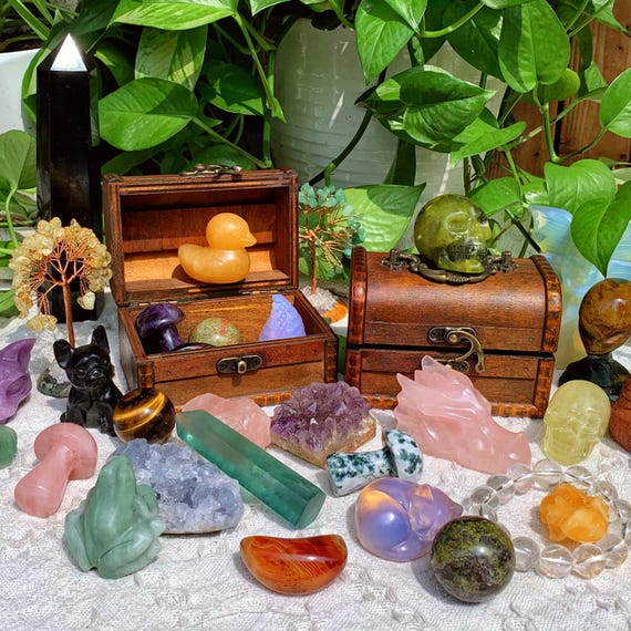 Lucky Crystal Box: Natural Crystal Collection, Home Decor