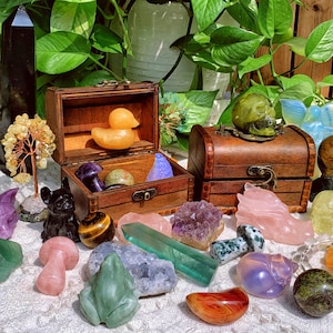 Caixa de Cristais da Sorte: Coleção de Cristais Naturais, Decoração para Casa imagem 3