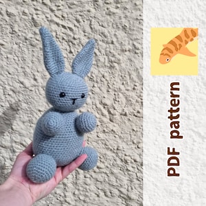 Patrón de conejito de peluche a crochet