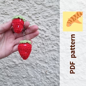 No sew Strawberry crochet pattern