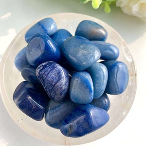 Blue Aventurine Tumbled Stone - Clear Mind and Inner Harmony