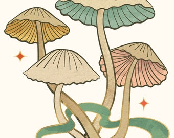 Magic Mushrooms | Digital print