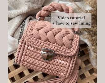 Crochet Bag Pattern, Step by Step Video Tutorial, Diy Crafts and