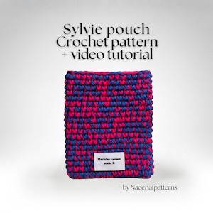 Patroon grof gehaakt iPad-etui: T-shirtgaren tablethoes, Engelse pdf met videotutorial