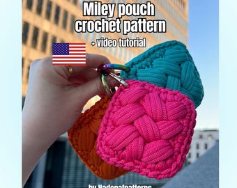 Airpod Pro Crochet Case Pattern: Polyester Cord Pouch, English PDF with Detailed Video Tutorial