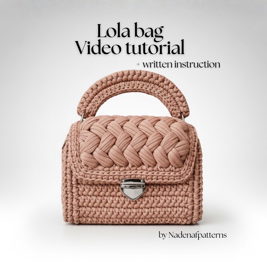 Crochet Bag Pattern, Detailed Video Tutorial, Step by Step Pattern ...