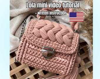 Crochet bag pattern, step by step video tutorial, diy crafts and projects, handmade accessories, marshmallow bag, puff stitch instructions,