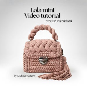 Patroon gehaakte tas, stapsgewijze videotutorial, doe-het-zelfprojecten, handgemaakte accessoires, marshmallowtas, instructies voor bladerdeegsteek,