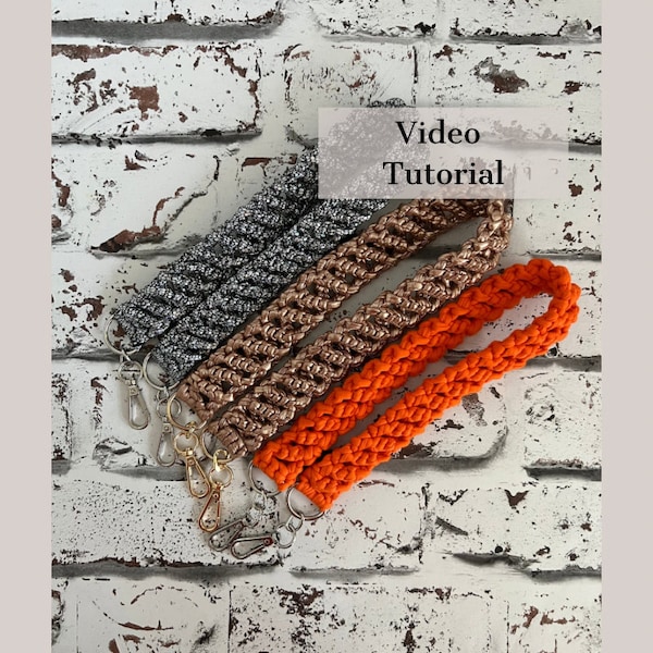 Crochet strap video tutorial, fancy diy bag belt, gift idea for crafter, do it yourself fashion accessories, step by step pattern