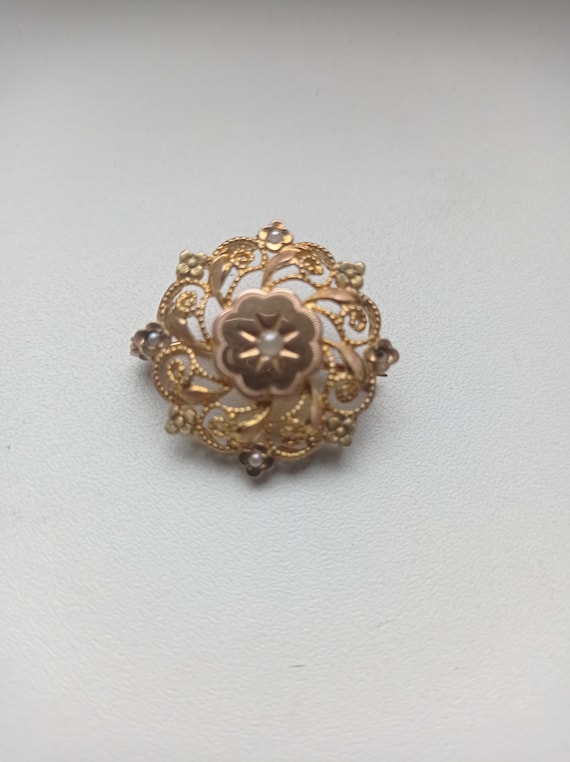 Antique Victorian French 18 carat KT gold filled T
