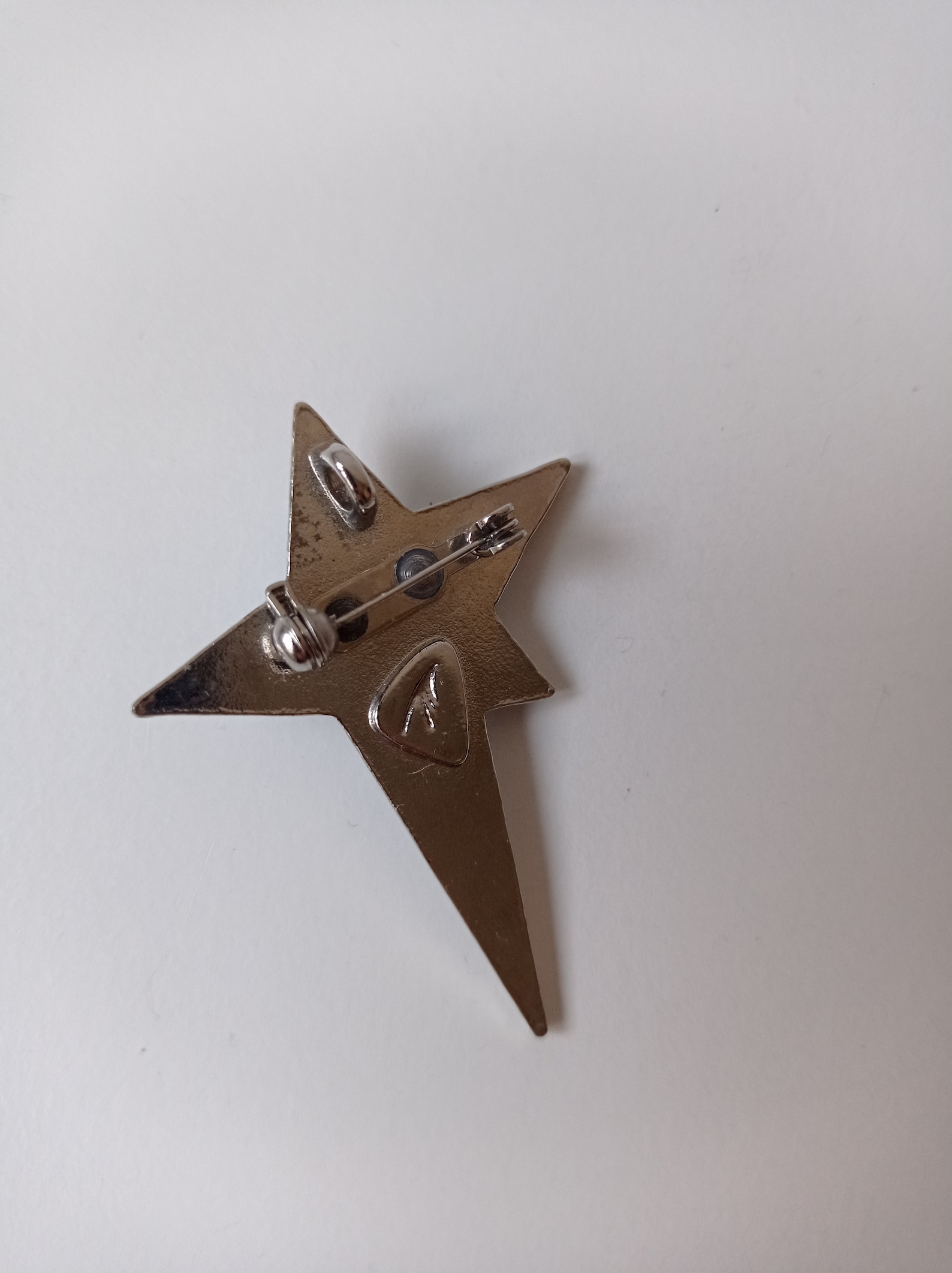 Bague Upcyclée Thierry Mugler Étoile Angel - Design Futuriste, Taille Ajustable - Occasion