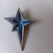 Pendentif étoile Thierry Mugler Vintage En Verre - Collier Occasion, Design Rétro