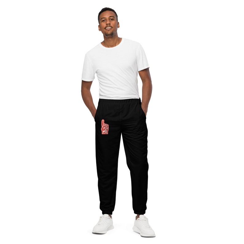 Unisex track pants number 1 black track pants athletic
