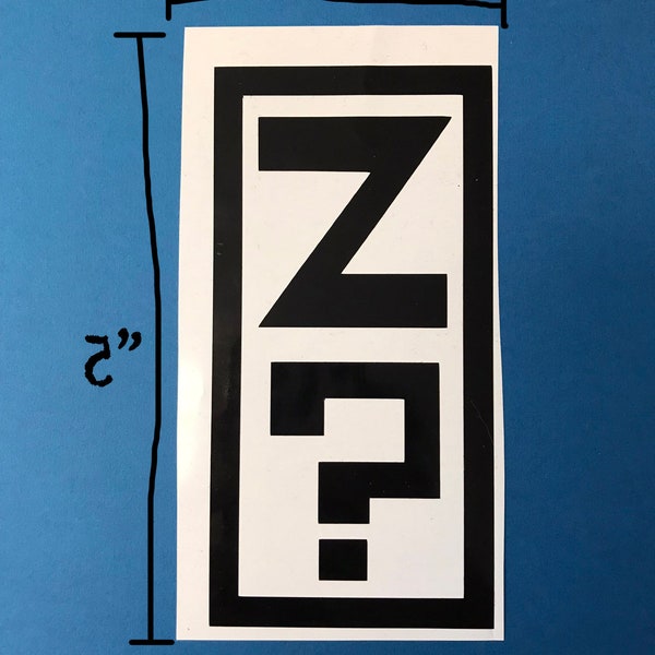 JTHM Question Sleep Z? Logo Decal