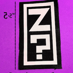 JTHM Question Sleep Z? Logo Patch