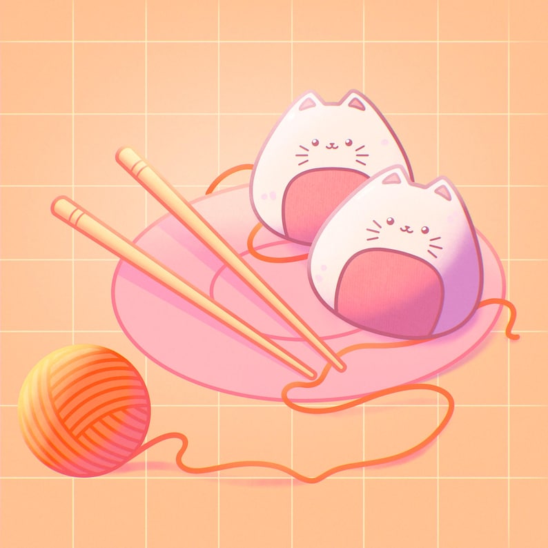 Procreate Pinsel Anime, Anime Procreate Stempel, Kawaii Pinsel, Anime Food Stamps, süße Pinsel, Japanischer Procreate Stempel, Sakura Stempel Bild 6