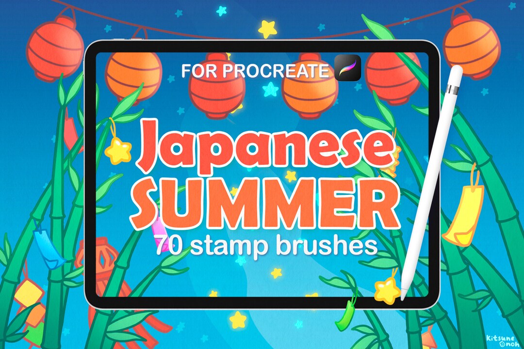 Anime Procreate Brushes, Japanese Procreate, Anime Procreate Stamps