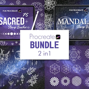 Procreate Mandala Tattoo Stamps: 130+ Sacred Geometry Brushes
