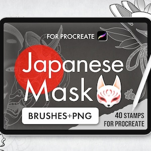 Japanese Tattoo Procreate, Japanese Procreate Brushes, Japan Procreate Stamps, Japan Tattoo, Anime Tattoo Stamps, Traditional Japanese