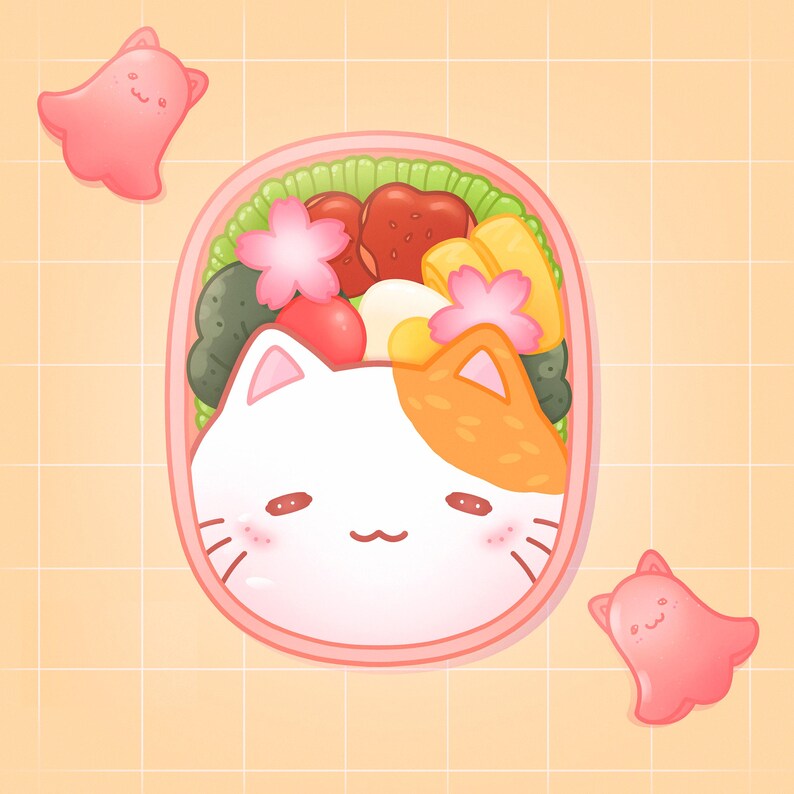 Procreate Pinsel Anime, Anime Procreate Stempel, Kawaii Pinsel, Anime Food Stamps, süße Pinsel, Japanischer Procreate Stempel, Sakura Stempel Bild 9