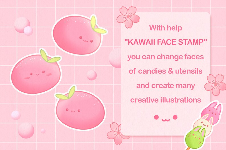 Kawaii Procreate Brushes Anime Procreate Stamps Anime Food Etsy UK