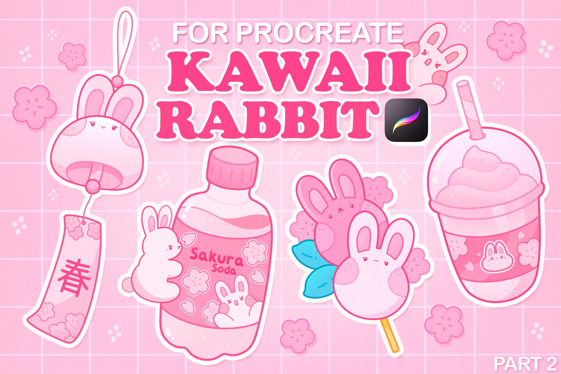 Procreate Brushes Kawaii, Anime Procreate Stamps, Kawaii Brushes, Anime ...