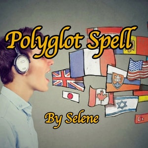 Hechizo políglota / Aumenta tu capacidad para hablar en cualquier idioma / Aprendizaje de idiomas extranjeros más fácil y rápido / Enfoque nítido y buena memoria