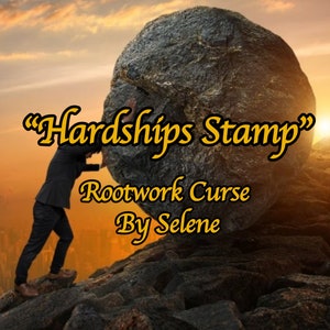 Customized rootwork curse spell &quot;Hardships stamp&quot; with Sigils, Herbs, Secret Mantras, Candles | Root work for difficult days