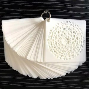 56 stencil Mandala per opere d'arte (3,6 x 3,6 pollici) - Stencil con motivi per mobili, vestiti, diari, progetti artistici e artigianali