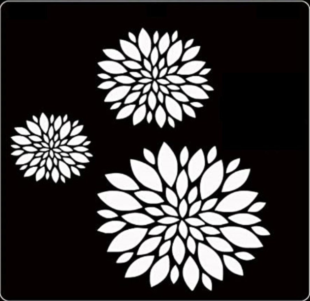 6 X 6 Inch Stencil for Art & Craft, Reusable DIY Decorative Stencil for