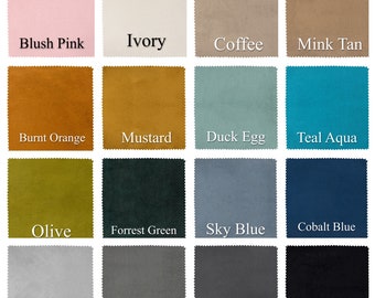 Plush Velvet / Velour Fabrics - Cut Length Upholstery Fabrics, Cut Metres