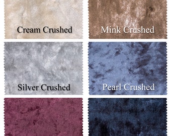 Crushed Velvet Fabrics - Cut Length Upholstery Fabrics, Cut Metres
