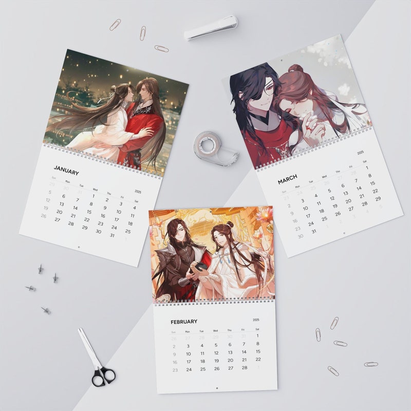 2025 Anime Calendar Etsy
