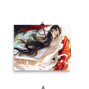 Heaven Official&#39;s Blessing Poster Picture TGCF Hua Cheng Xie Lian San Lang Tian Guan Ci Fu Mo Xiang Tong Xiu Print Wall Decor Poster Yaoi BL