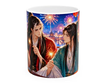 Thousand Autumns Mug, Qian Qiu Mug, Shen Qiao Yan Wushi Mug, Chinese Danmei Gift, Anime Coffee Cup, BL Novel Fan Gift