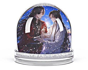 TGCF Heaven Official Blessing Snowball, Anime Christmas Ornament, Xie Lian Hua Cheng Snow Globe, New Year Gift